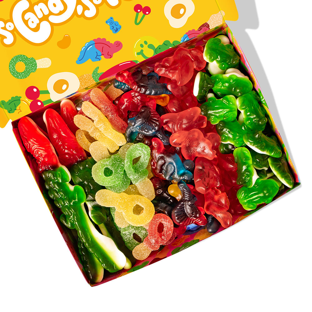 Wunnie box "Smile", 5 boîtes de bonbons gélifiés aux saveurs assorties de 480g 
