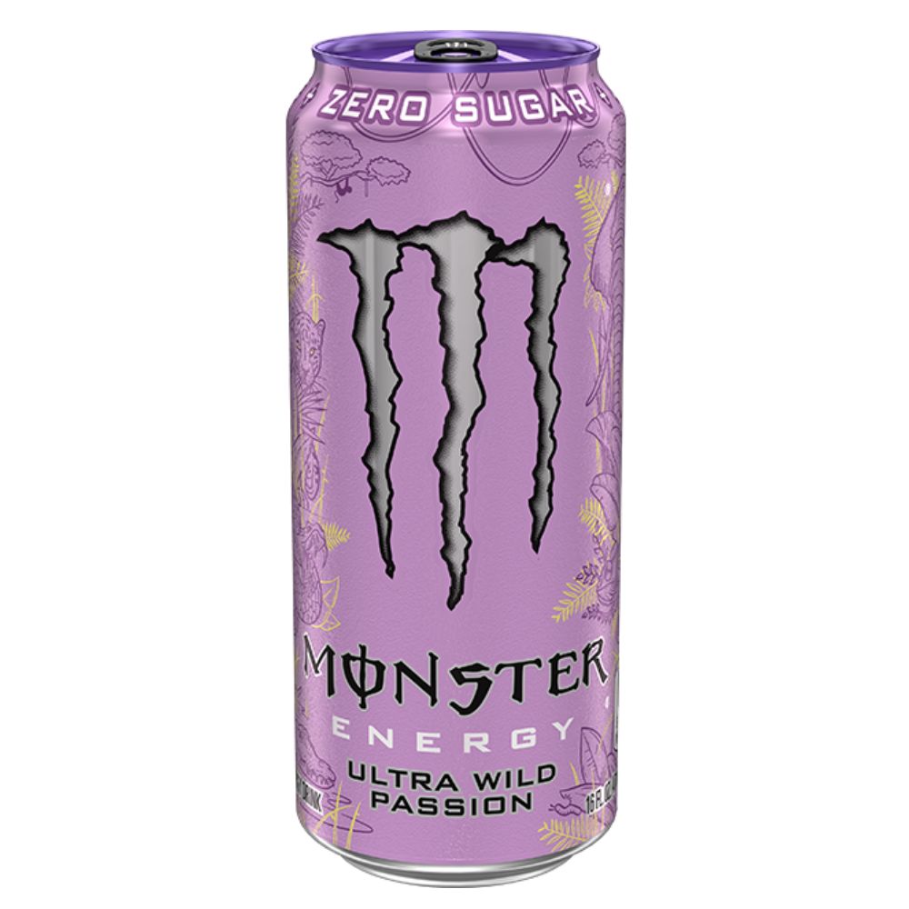 Monster Energy Ultra Wild Passion, bevanda energetica al gusto di passion fruit da 473ml 