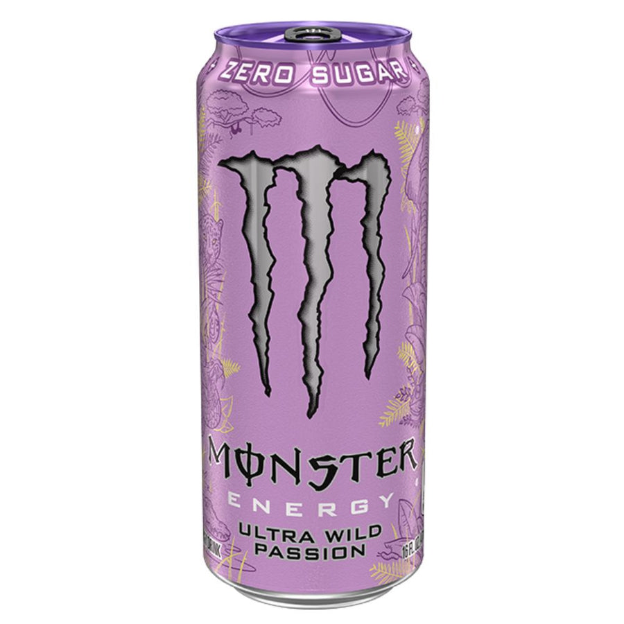 Monster Energy Ultra Wild Passion, bevanda energetica al gusto di passion fruit da 473ml 