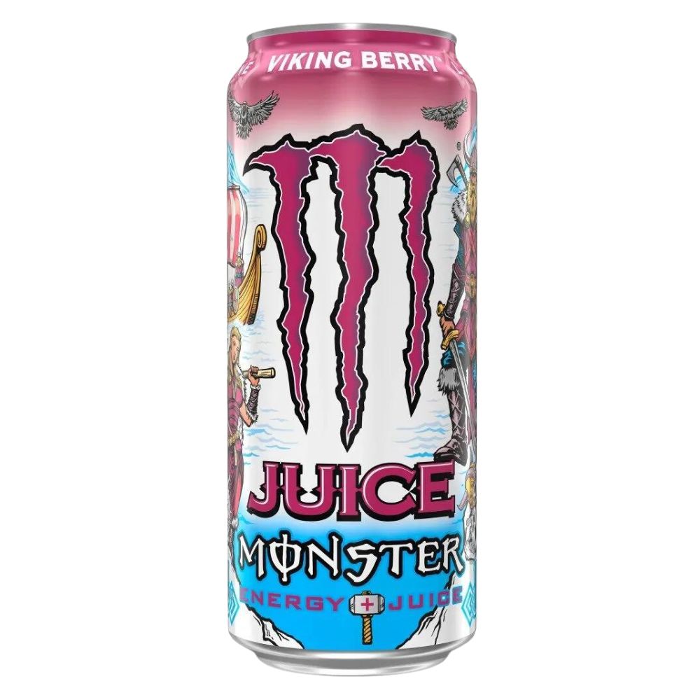 Confezione da 473ml, bevanda energetica al gusto frutti di bosco Monster.