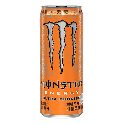 Confezione da 330ml energy drink al gusto di agrumi Monster.