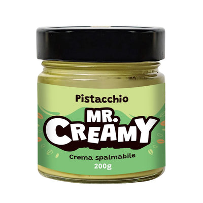 Confezione da 200g, crema spalmabile al pistacchio Mr. Creamy.