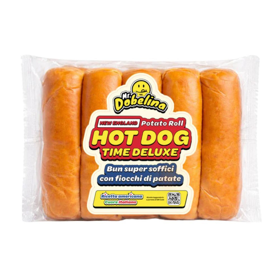 Hot Dog New England Potato Roll, 5 bun di patate per hot dog da 80g