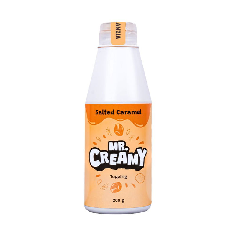 Confezione da 200g topping al gusto di caramello salato Mr. Creamy.