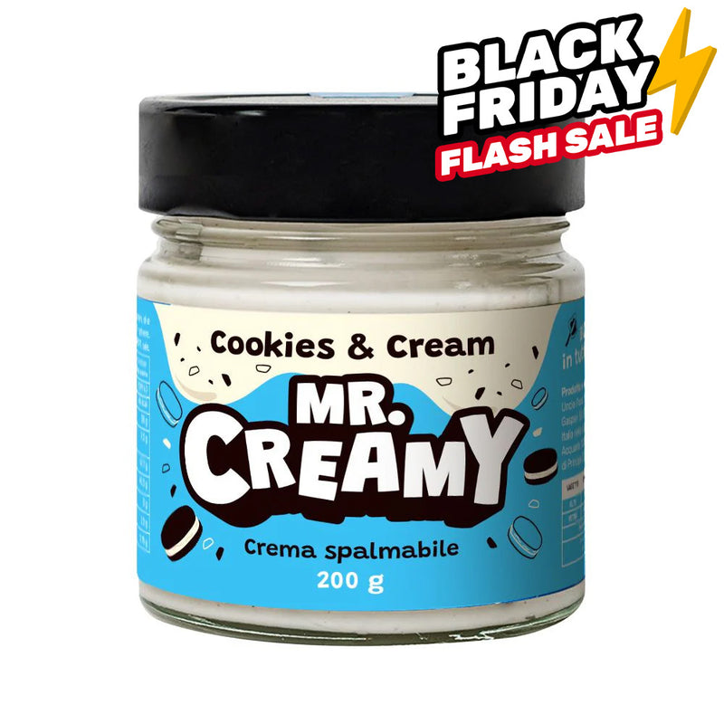 Mr. Creamy Cookies & Cream, pâte à tartiner Cookies & Cream de 200g 