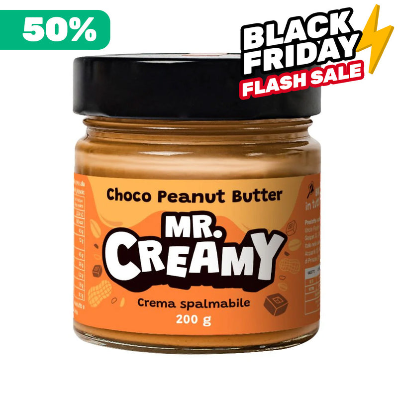 Mr. Creamy Choco Peanut Butter, crème à tartiner aux arachides et noisettes de 200g 