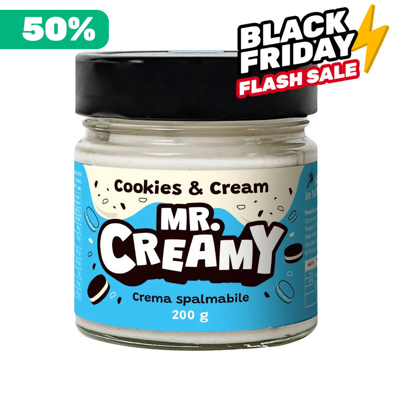 Mr. Creamy Cookies & Cream, pâte à tartiner Cookies & Cream de 200g 