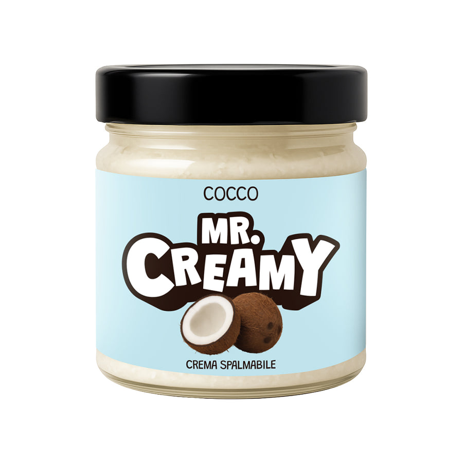 Confezione da 200g di crema spalmabile al cocco Mr creamy