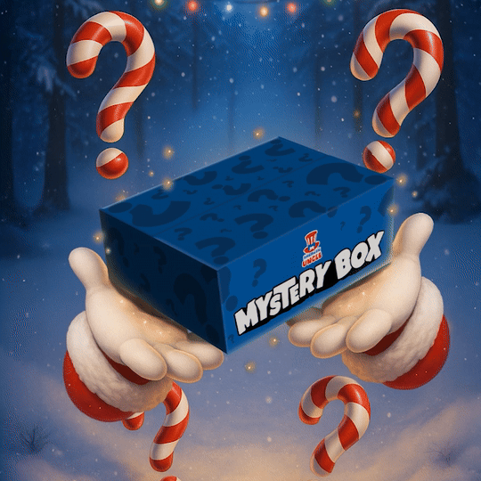 Mystery box con mani babbo natale