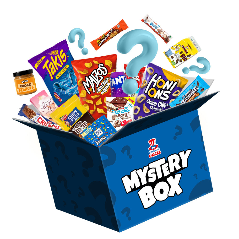 Mystère Box Extra Extra Large, boîte surprise de 80 snack douceurs, salées et boissons 