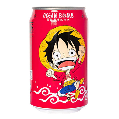 Confezione da 330ml di bevanda frizzante allo yogurt Ocean bomb Luffy