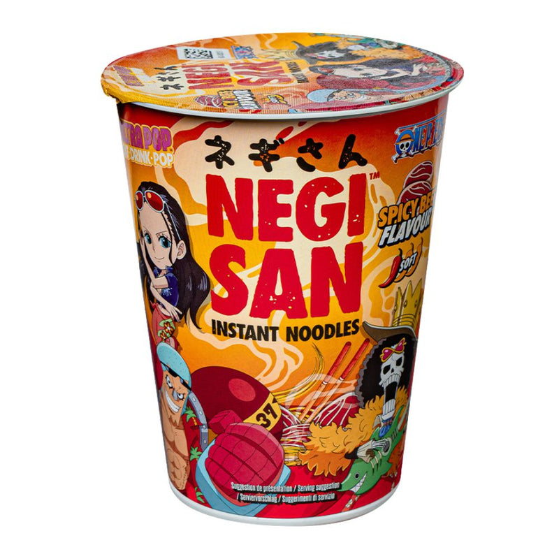 Confezione da 65g, noodles piccanti al gusto di carne Ultra Pop One Piece.