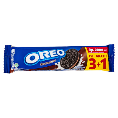 Confezione da 36,8g, biscotti con crema al gusto di cioccolato Oreo.