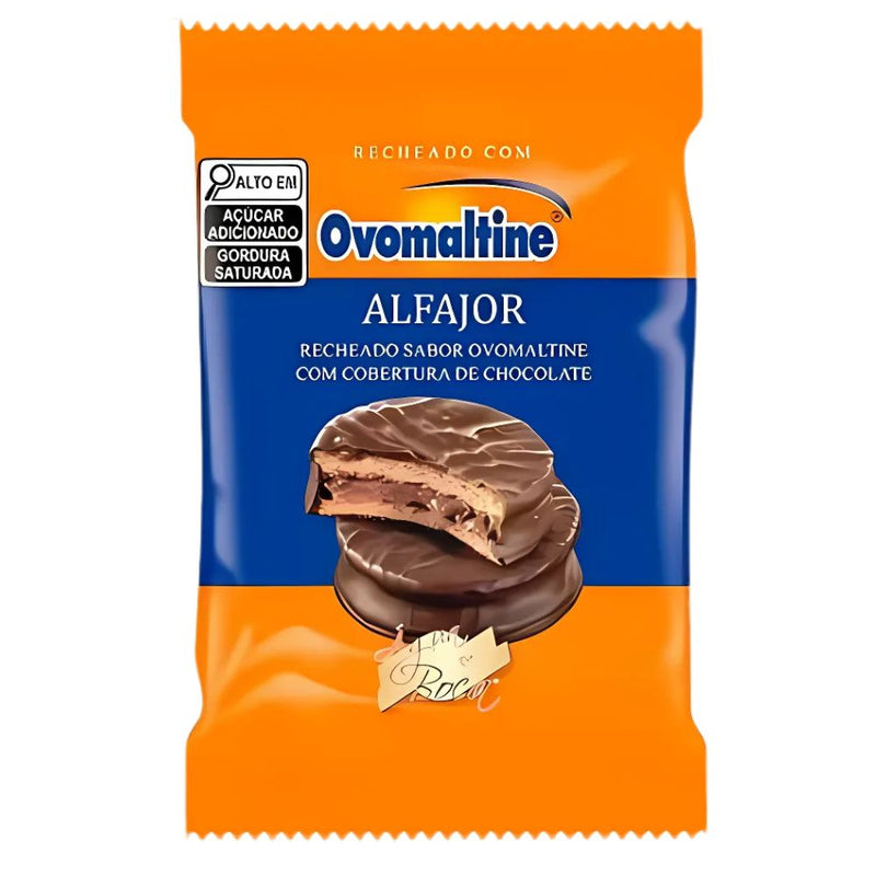 Ovomaltine Alfajor, biscuit croustillant enrobé de chocolat et fourré de crème au goût d&