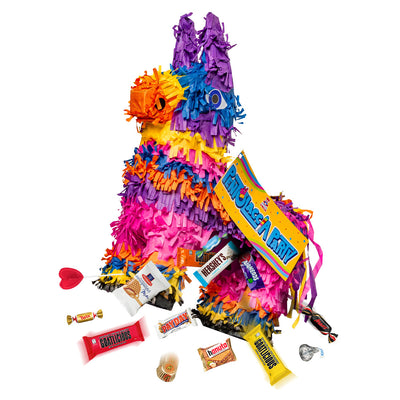 Pentolaccia Party, piñata + mix de 500 g de snack et bonbons surprise 