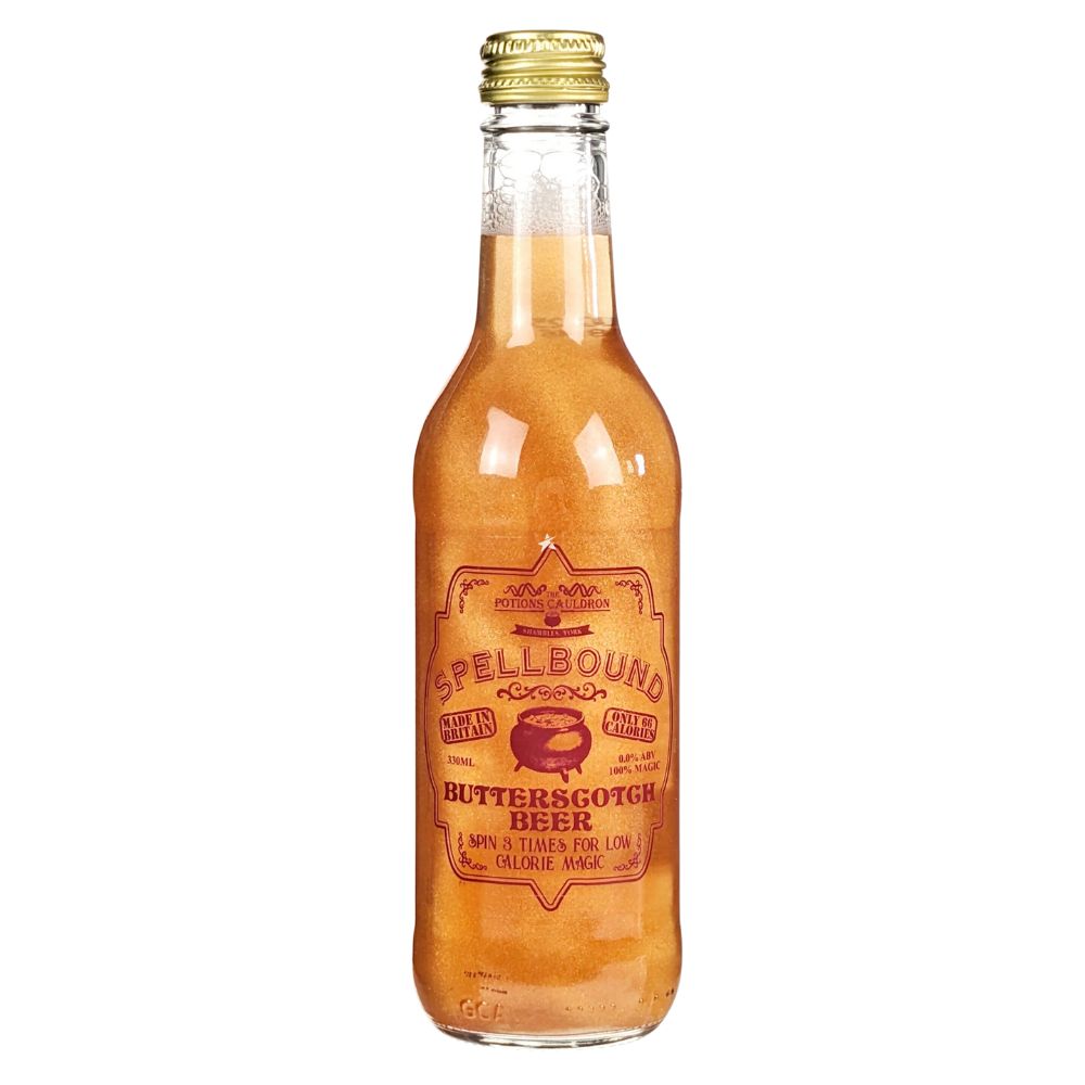 Confezione da 330ml, birra analcolica al gusto di caramello Potions Cauldron.