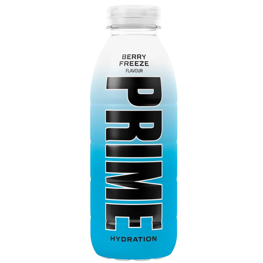 Confezione da 500ml, bevanda aromatizzata ai frutti di bosco e agrumi Prime.