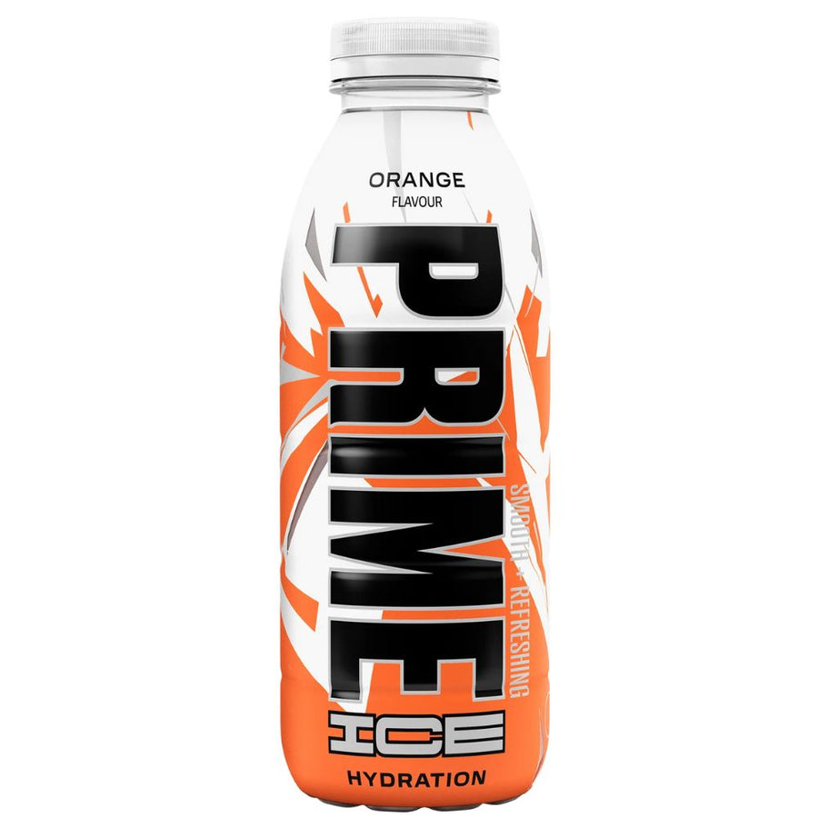 Confezione da 500ml, bevanda aromatizzata al gusto di arancia e mandarino Prime.