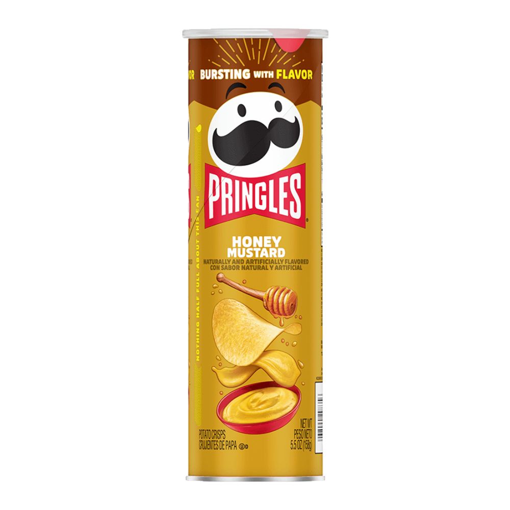 Pringles Honey Mustard, chips au miel et à la moutarde de 158g 