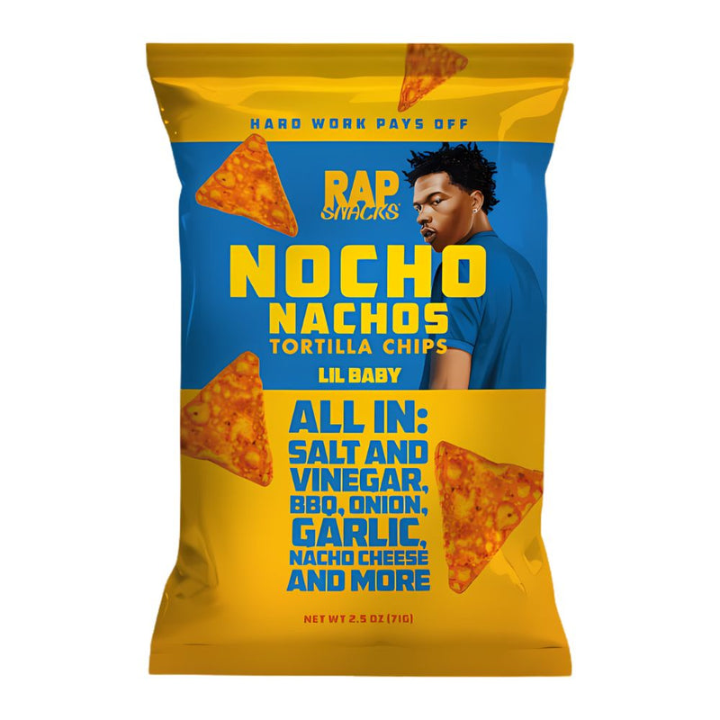 Confezione da 71g, patatine tutti gusti Rap Snacks.