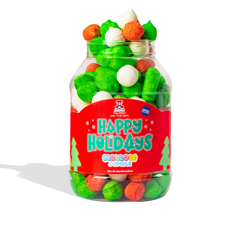 3x Mallow Jumble “Happy Holidays”, 3 bocaux de guimauves à composer avec vos saveurs préférées