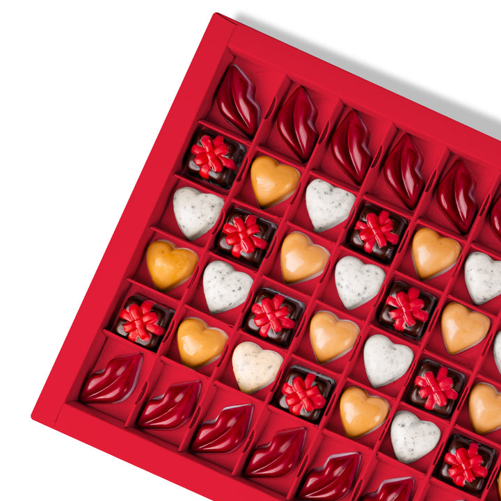 Boîte de chocolats « Tu es le plus doux », box de 600 g avec 60 chocolats assortis 