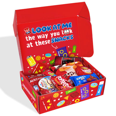Snack Box “I love you”, boîte surprise de 20 snacks sucrés, salés et boissons