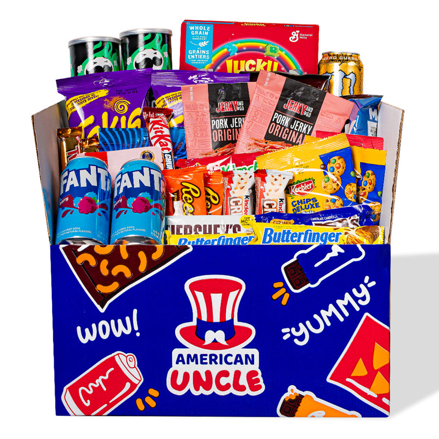 confezione da 80 snack dolci, salati e bevande a sorpresa