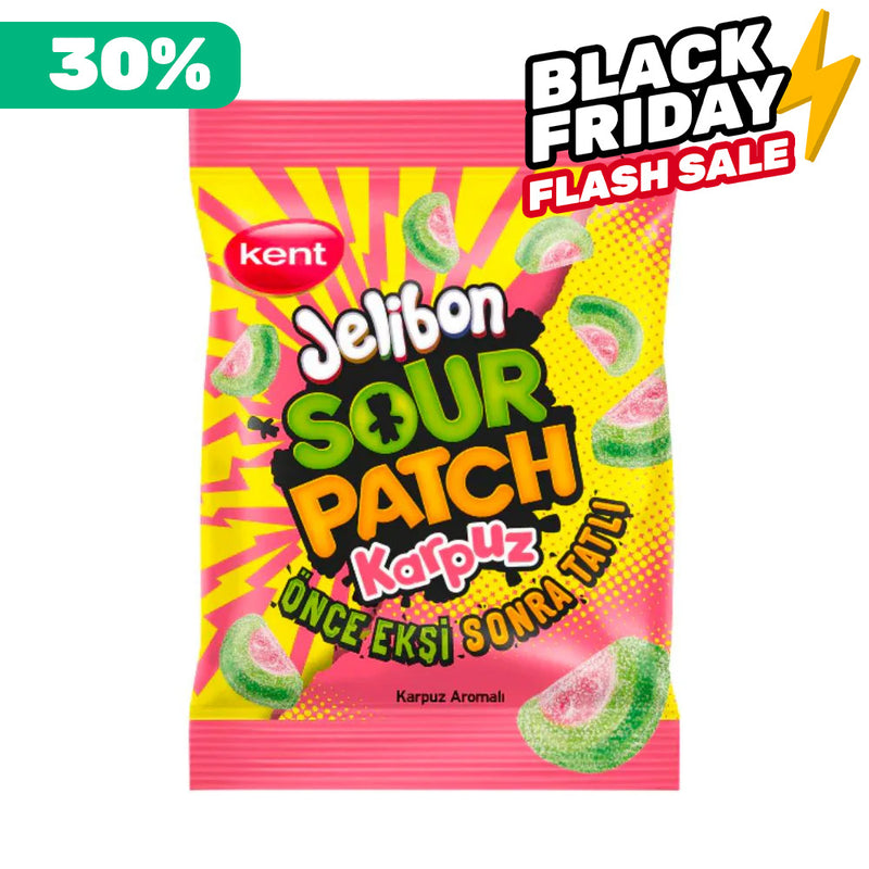 Jelibon Sour Patch Watermelon, bonbons acidulés à la pastèque de 40g