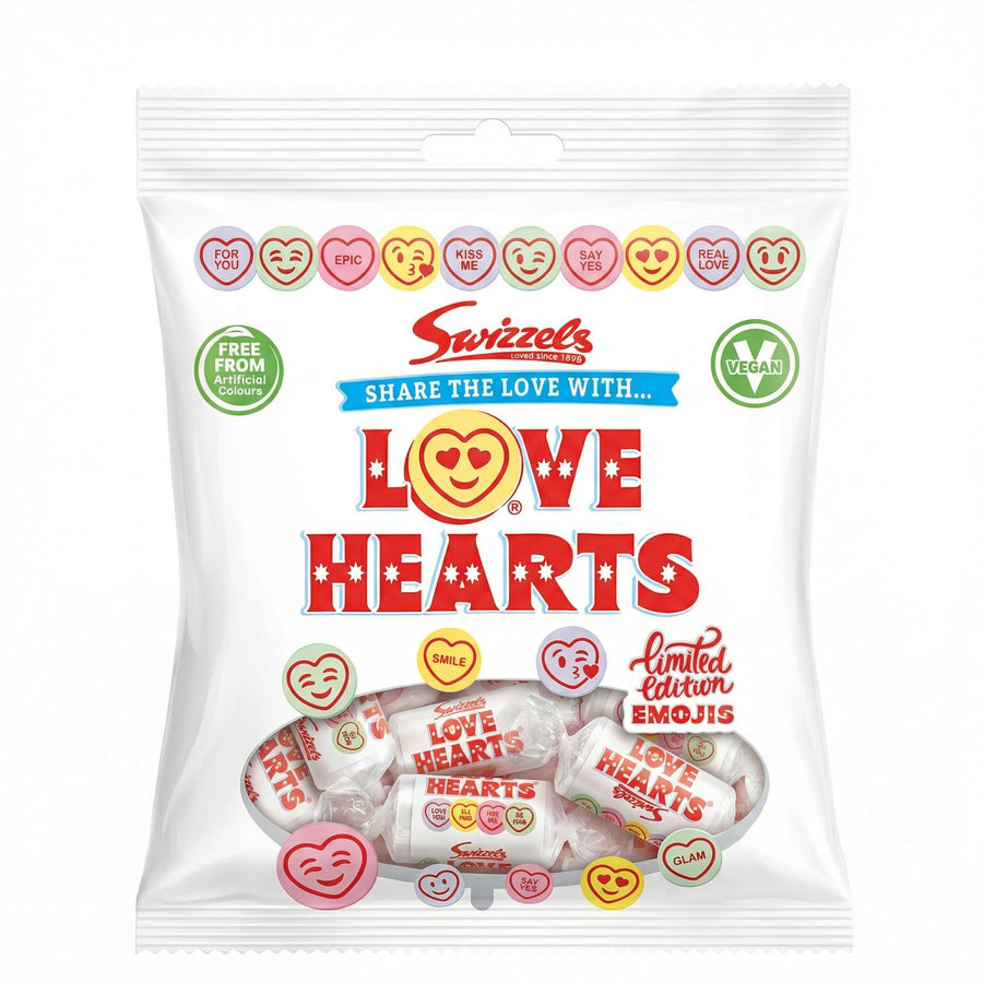 Swizzels Matlow Love Hearts Minis - caramelle frizzanti da 76g