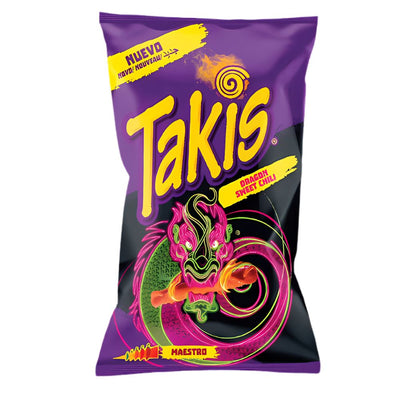 Confezione da 90g di patatine al chili Takis