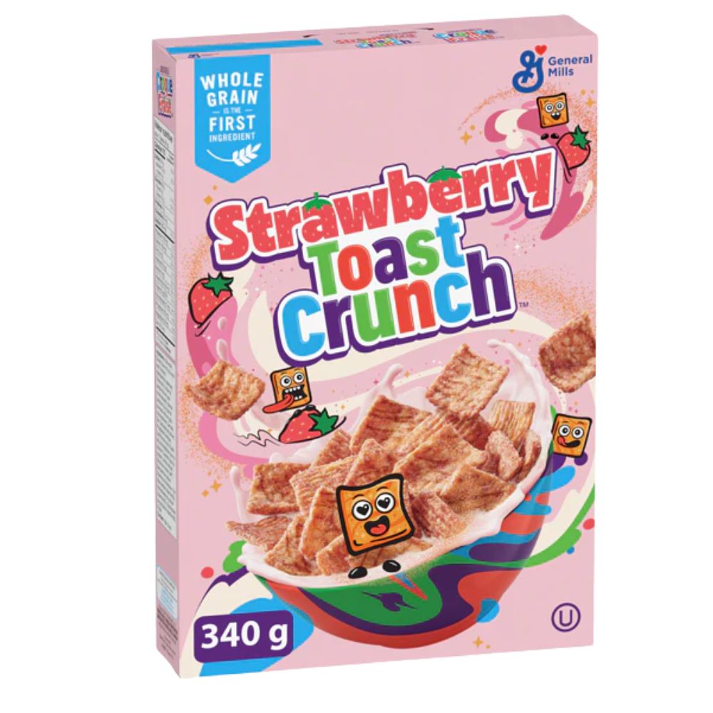 Toast Crunch Strawberry, cereali al gusto di cannella e fragola da 340g
