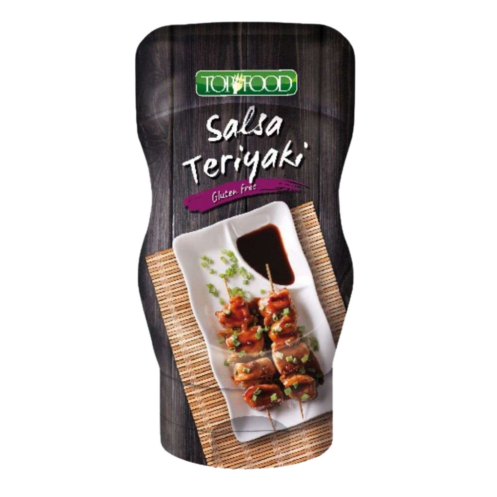 Confezione da 320g, salsa di soia con zucchero e Mirin Top Food.