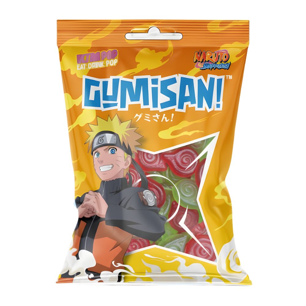 Confezione da 60g, caramelle al gusto di frutta da 180g Naruto.