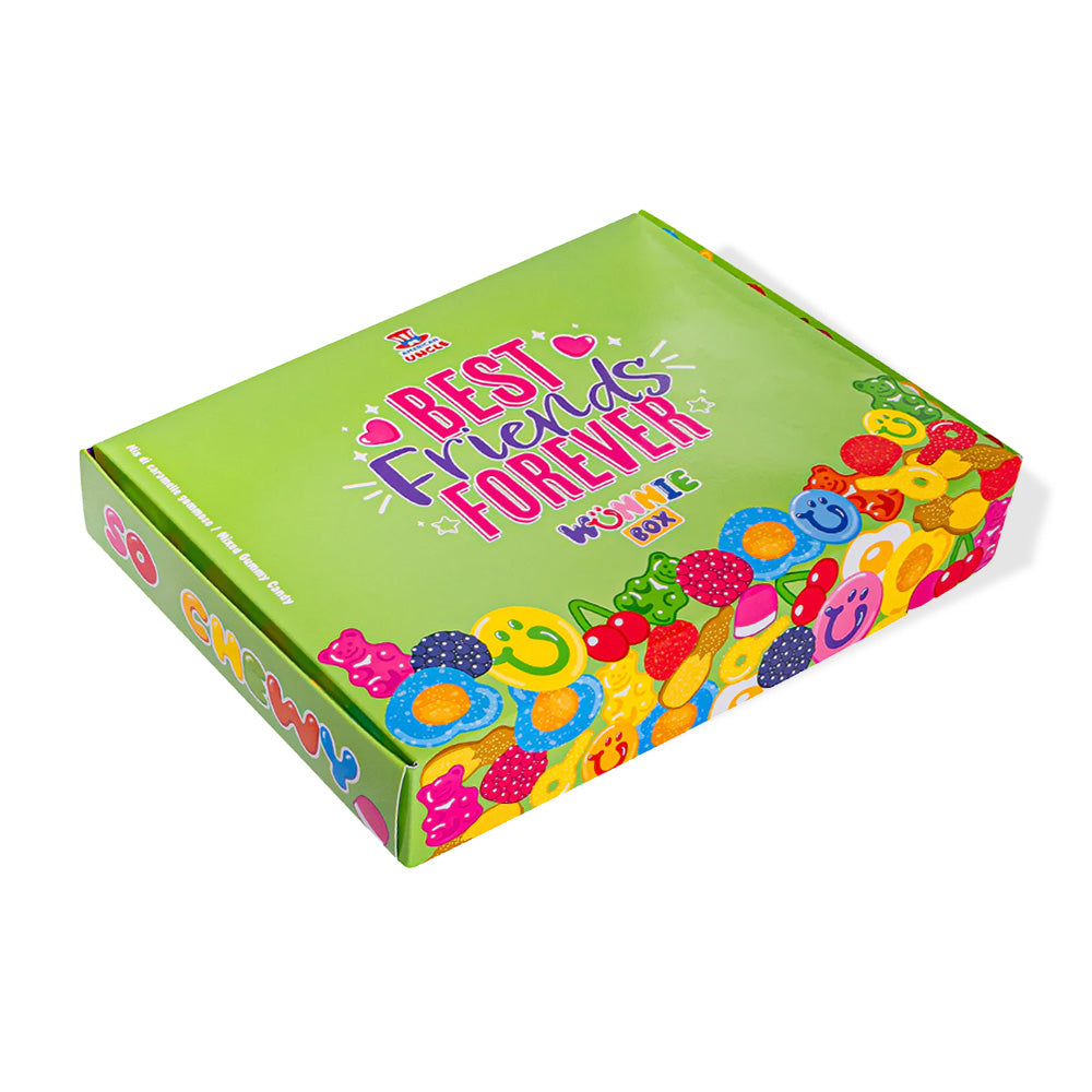 Wunnie box "Meilleures Amies Pour Toujours", la Candy box à composer avec les bonbons gélifiés préférés de ta meilleure amie - 1 kg 