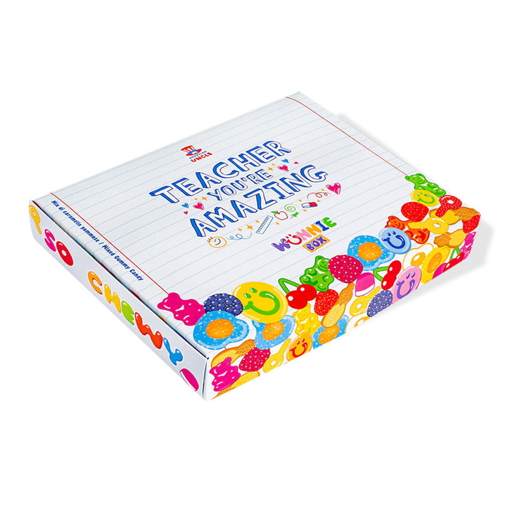 Wunnie box "Professeur tu es incroyable", la Candy box à composer avec les bonbons gélifiés préférés de la maîtresse - 1 kg 