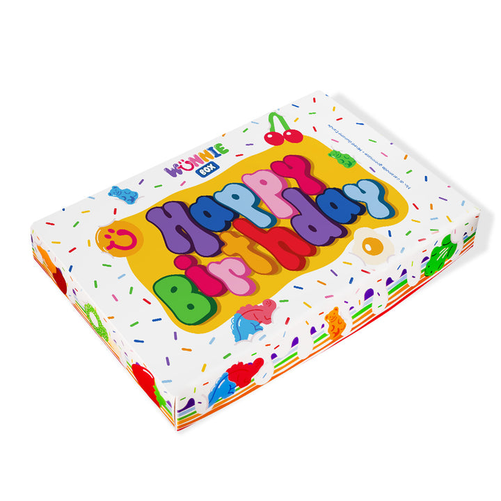 Wunnie box «Joyeux Anniversaire», la Candy box à composer avec les bonbons gélifiés préférés du fêté - 1 kg 