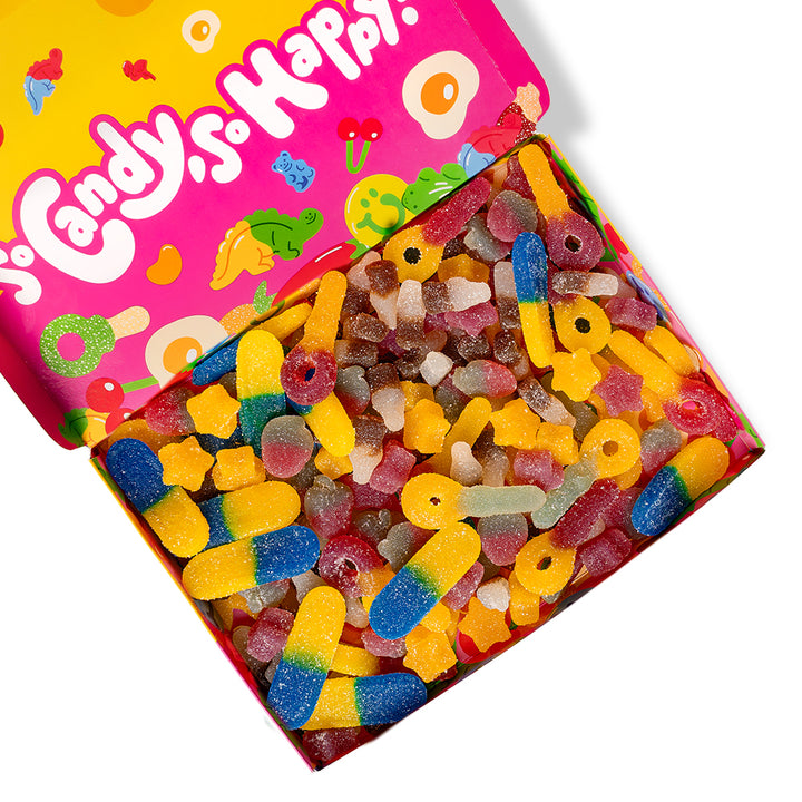 Scatola di caramelle gommose da 1kg vegane