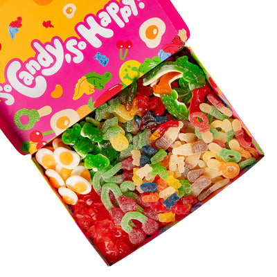 Wunnie box "So Candy, So Happy", boîte de bonbons gélifiés à composer avec vos saveurs préférées - 1 kg 