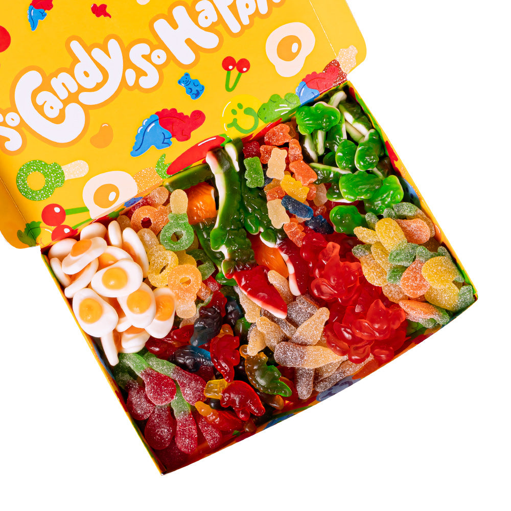 Wunnie box "Si Candy, Si Happy", boîte de bonbons gélifiés à composer avec vos goûts préférés - 1 kg 