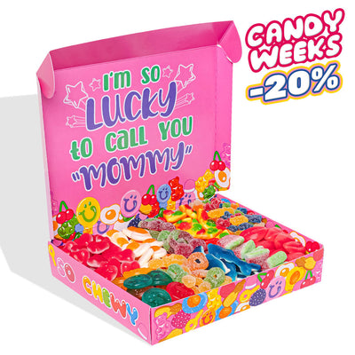 Wunnie box “Best Mom”, boîte de bonbons gélifiés à composer avec les préférées de maman