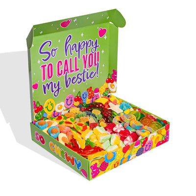 Candy box “Best Friends Forever”, boîte de bonbons gommeux à composer avec les préférées de ta meilleure amie