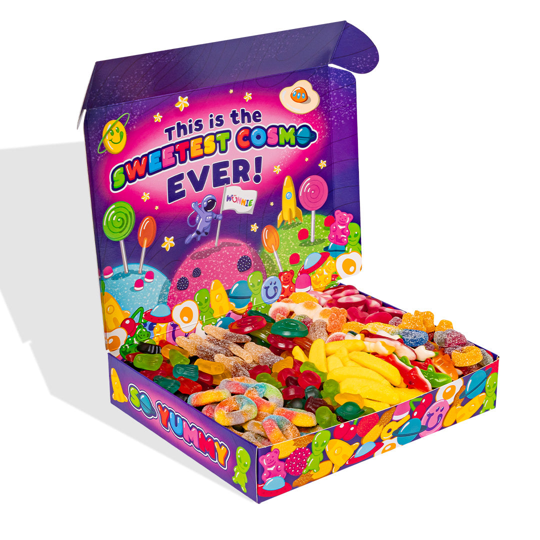 CandyVerse Édition Limitée par Wunnie, boîte de bonbons gélifiés à composer avec vos préférés 