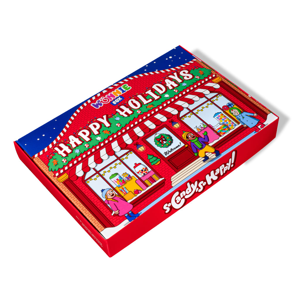 Scatola di caramelle gommose Wunnie Box Happy Holiday 1kg chiusa