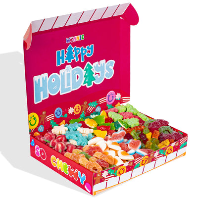 Wunnie box “Happy Holidays”, boîte de bonbons gélifiés à composer avec vos saveurs préférées