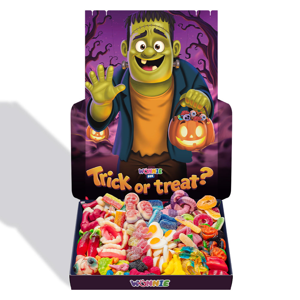 Wunnie box Special "Happy Halloween" Frankie, boîte de bonbons gélifiés à composer avec vos parfums préférés 