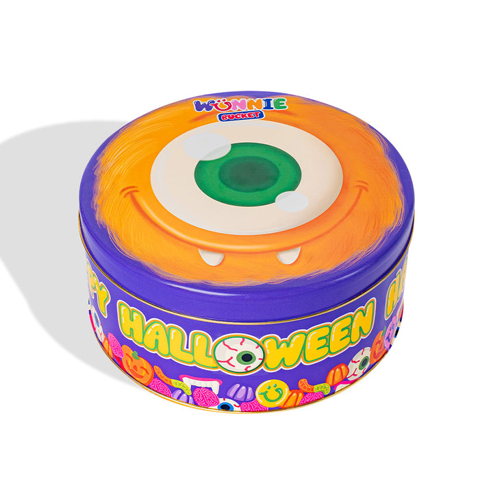 Wunnie Bucket "Joyeux Halloween", boîte de bonbons gélifiés à composer avec tes goûts préférés 