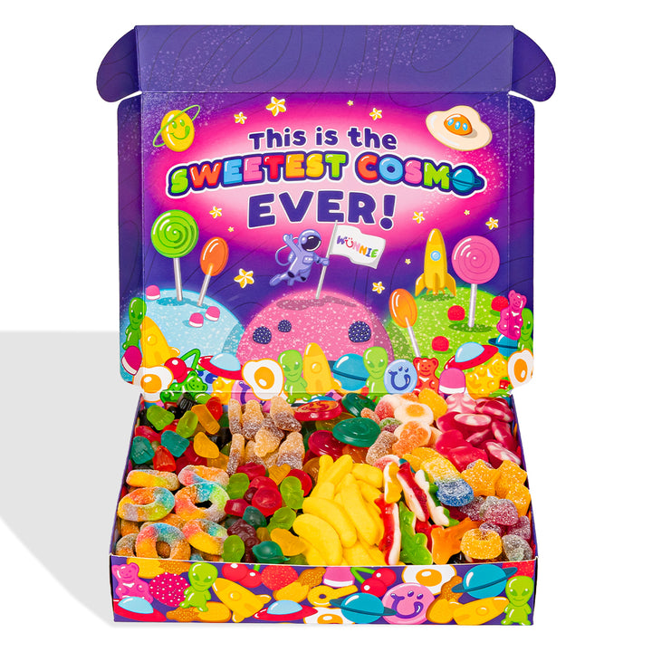 CandyVerse Édition Limitée par Wunnie, boîte de bonbons gélifiés à composer avec vos préférés 