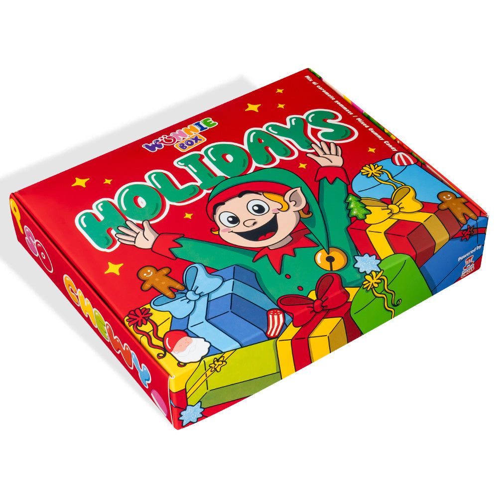 3x Wunnie box “Joyeuses Fêtes”, 3 boîtes de bonbons gélifiés à composer avec vos saveurs préférées 