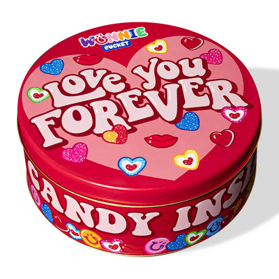 Wunnie Bucket «Love You Forever», boîte de bonbons gélifiés de 3 kg à composer avec les saveurs préférées de votre moitié 